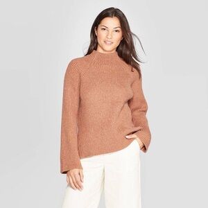 a new day • mock neck pullover sweater